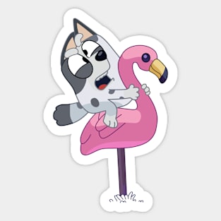 Muffin Flamingo Sticker